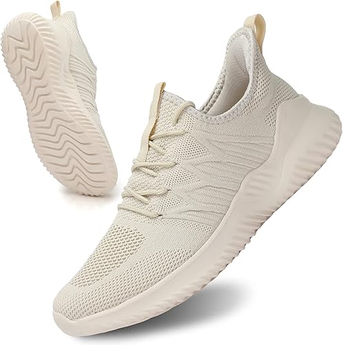 Mens Slip On Running Shoes Athletic Walking Trainers Lightweight Breathable Mesh Tennis Sneakers